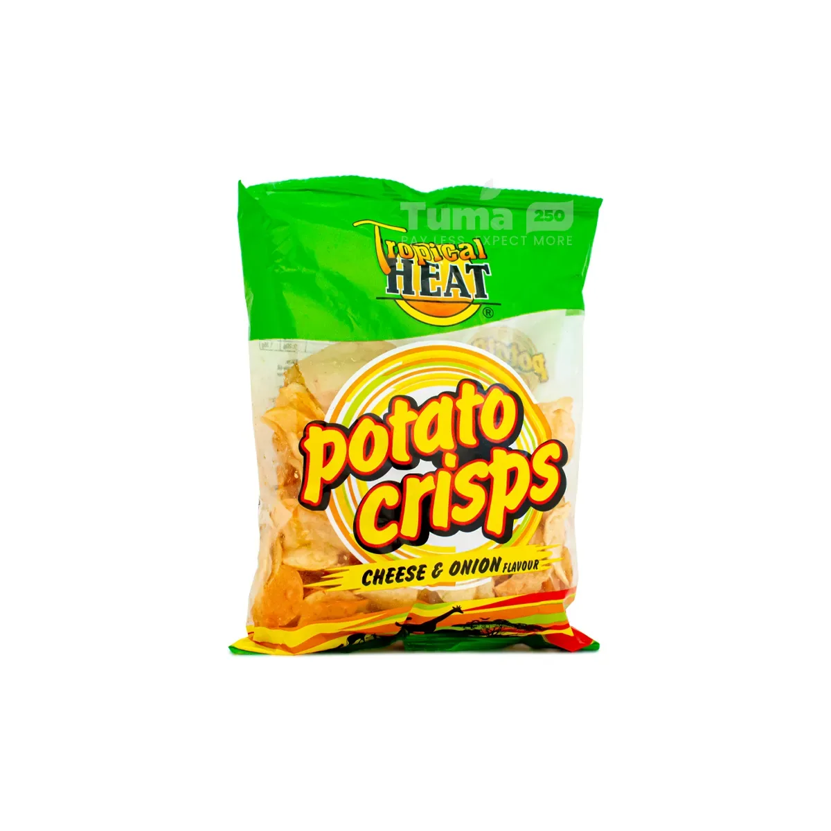 Tropical Heat Snacks Cheese & Onion Crisps