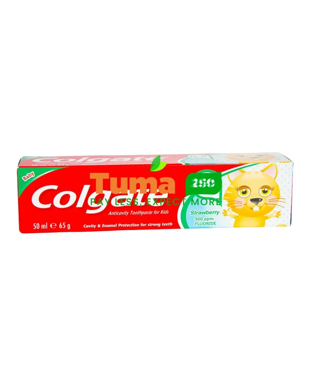 Colgate toothpaste Strawberry ( Dentifrice enfants de 0 a 2ans )50ml