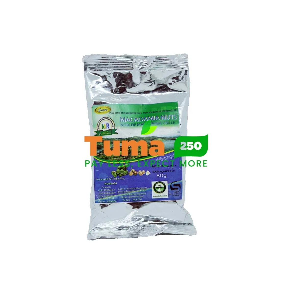 NMR MACADAMIA NUTS 80g