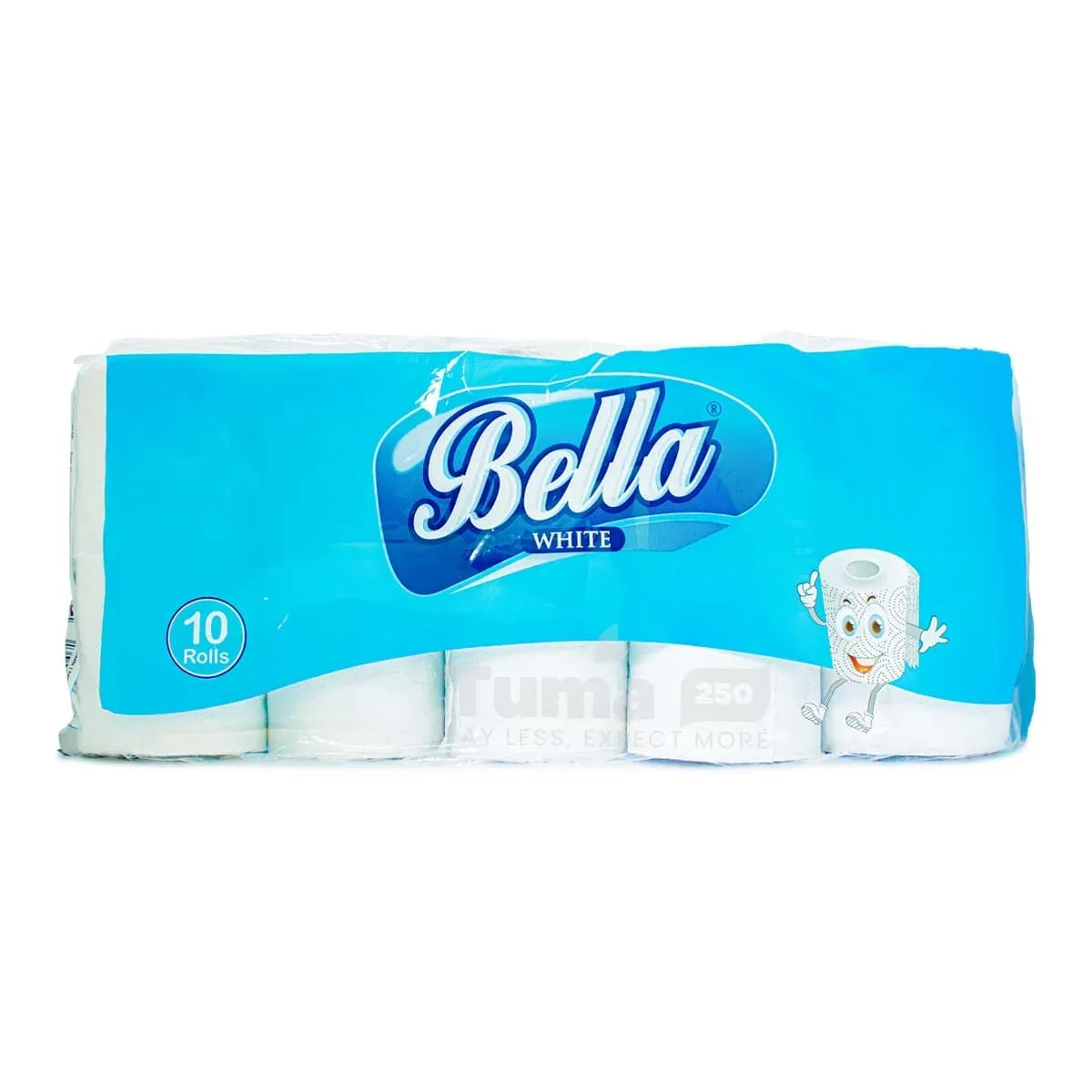 Bella White Toilet Paper -10rolls
