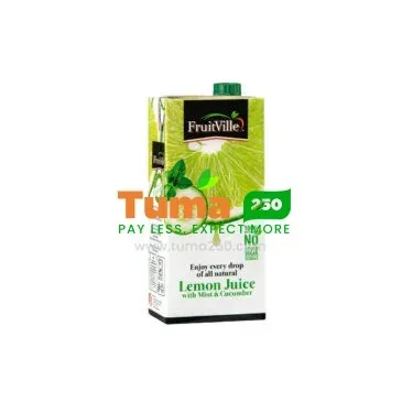 FruitVille 100% Lemon With Cucumber + Mint juice 1L