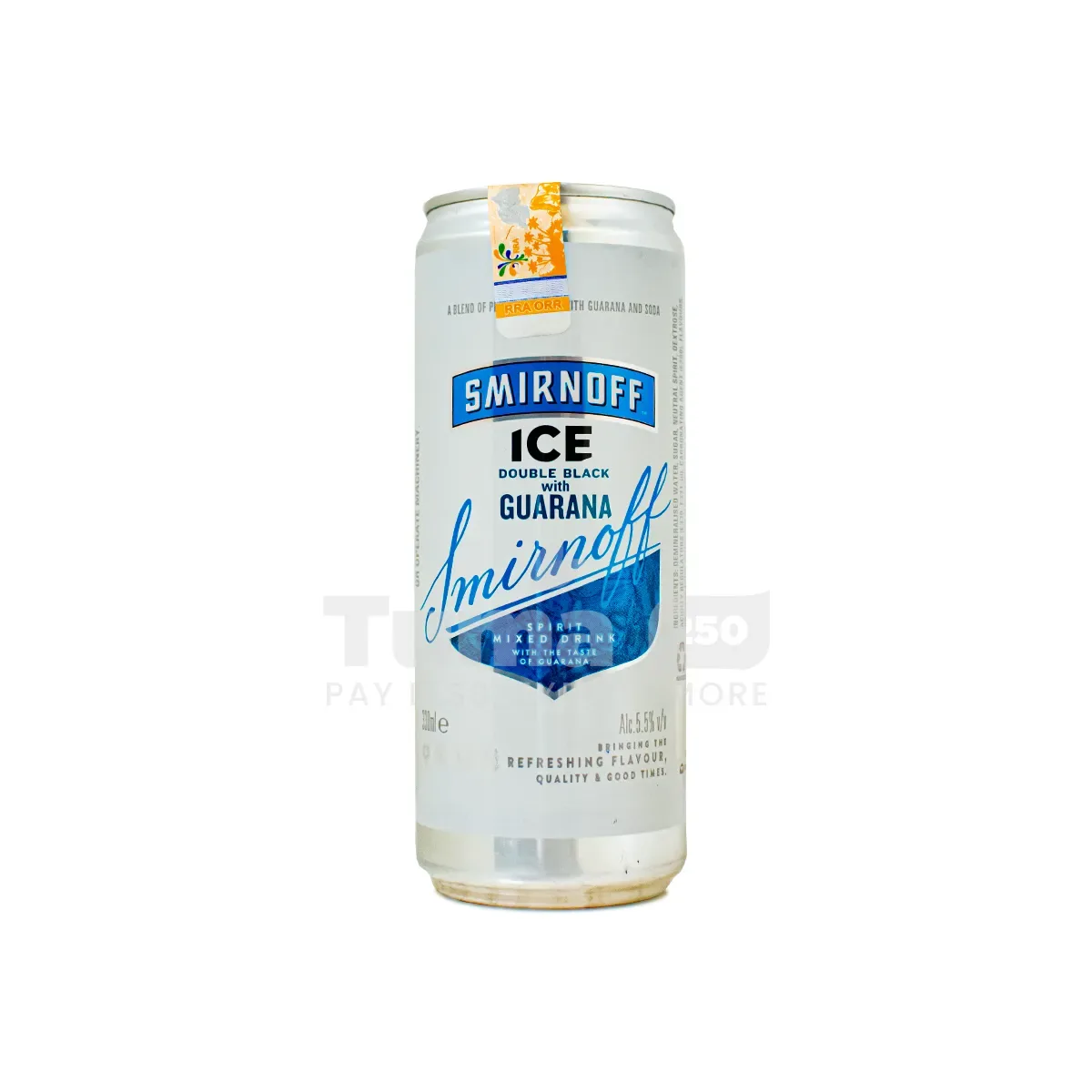 Smirnoff Ice Double Black  With Guarana Can (5.5%Alc.Vol) 330ml