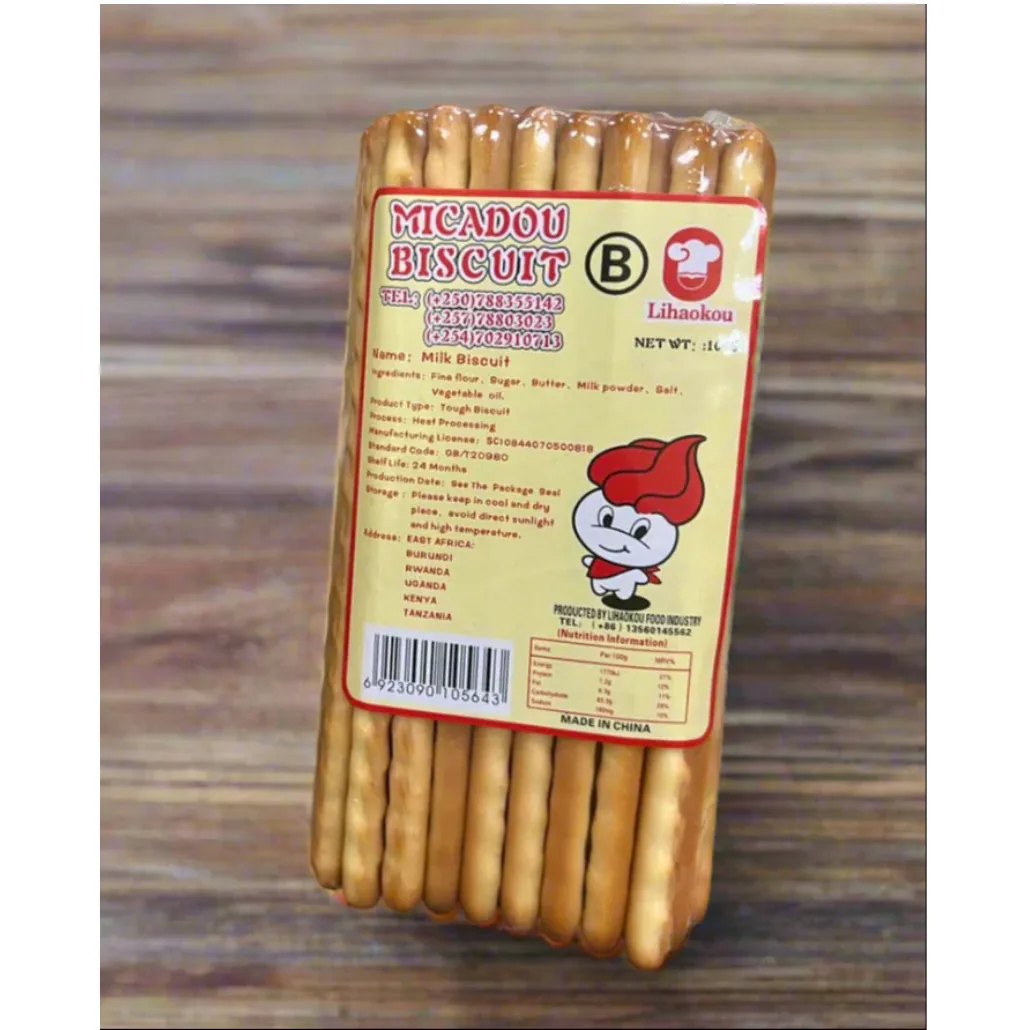 Micadou Milk Biscuit Sticks 100g