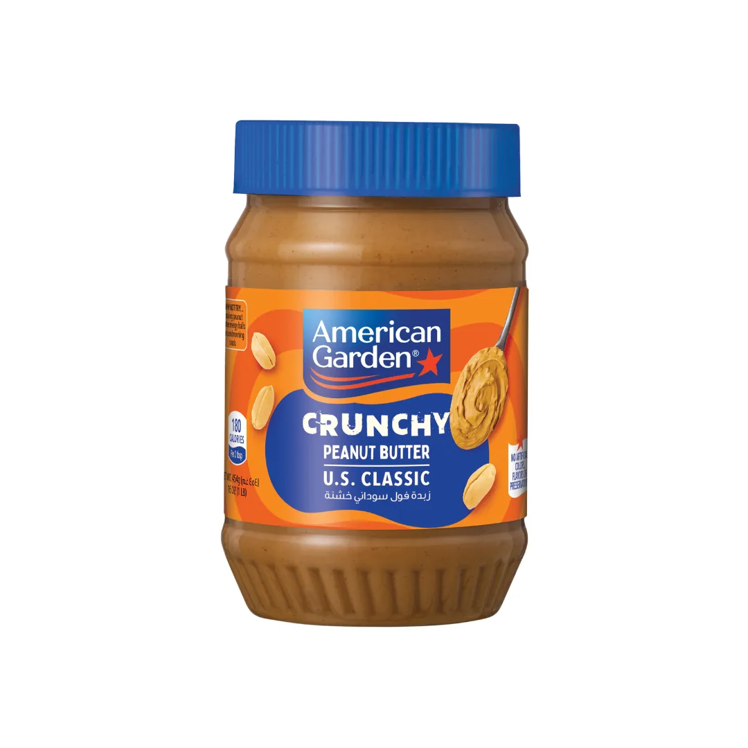 American Garden Crunchy Peanut Butter U.S. Classic 454gr