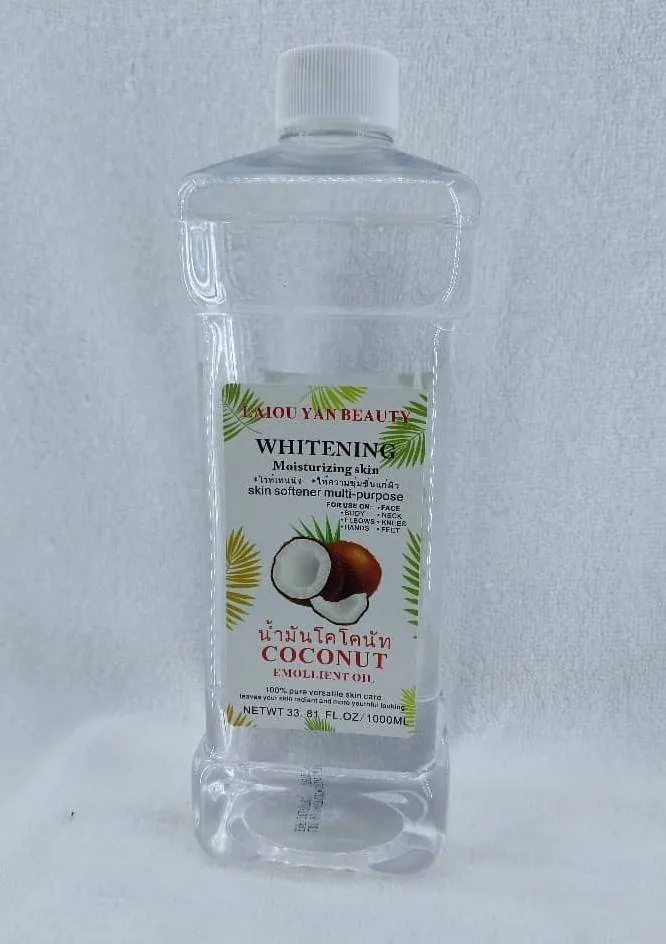 LAIOU YAN BEAUTY WHITENING Moisturizing skin COCONUT EMOLLIENT OIL 1000ml