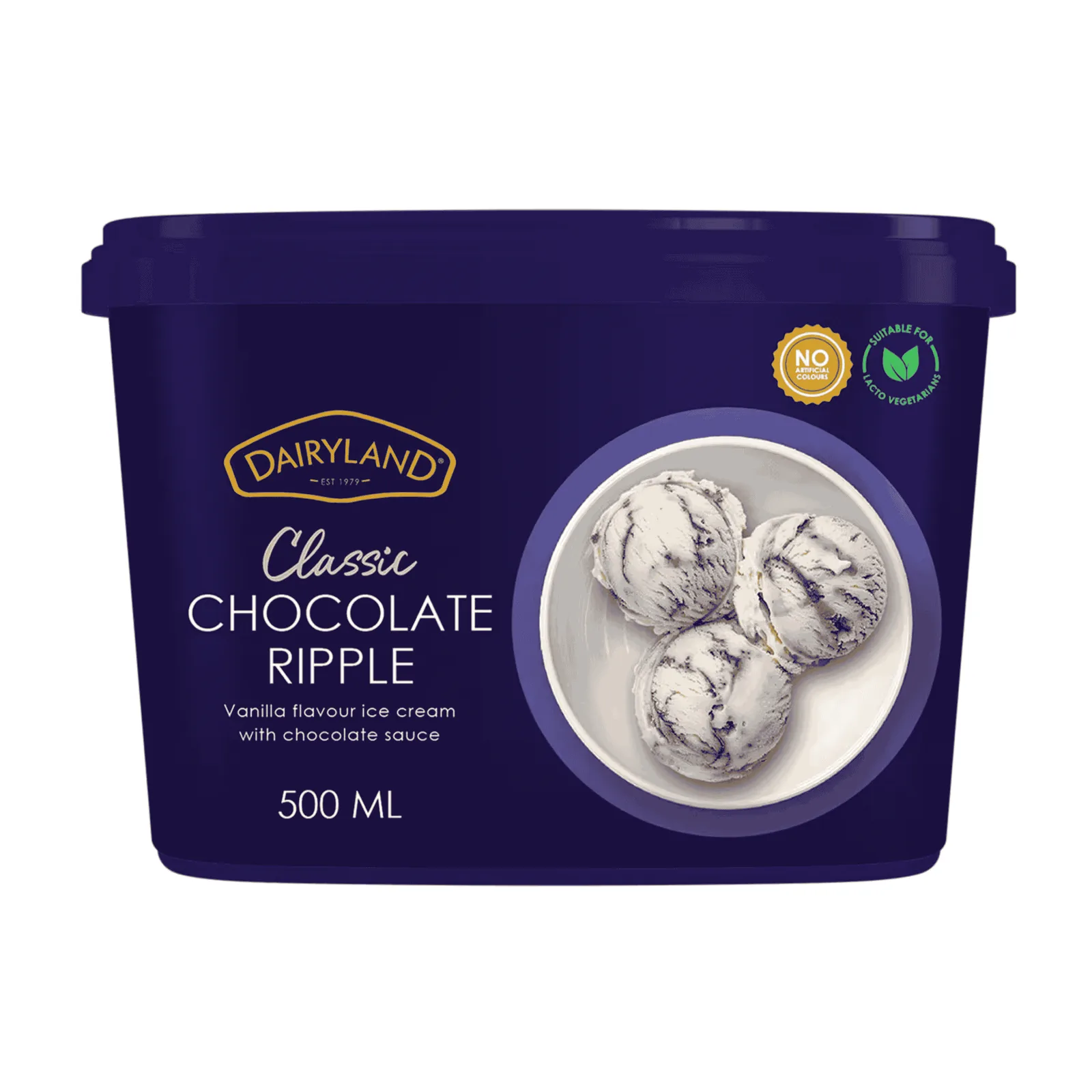 Dairyland Chocolate Ripple Ice Cream 500 ml