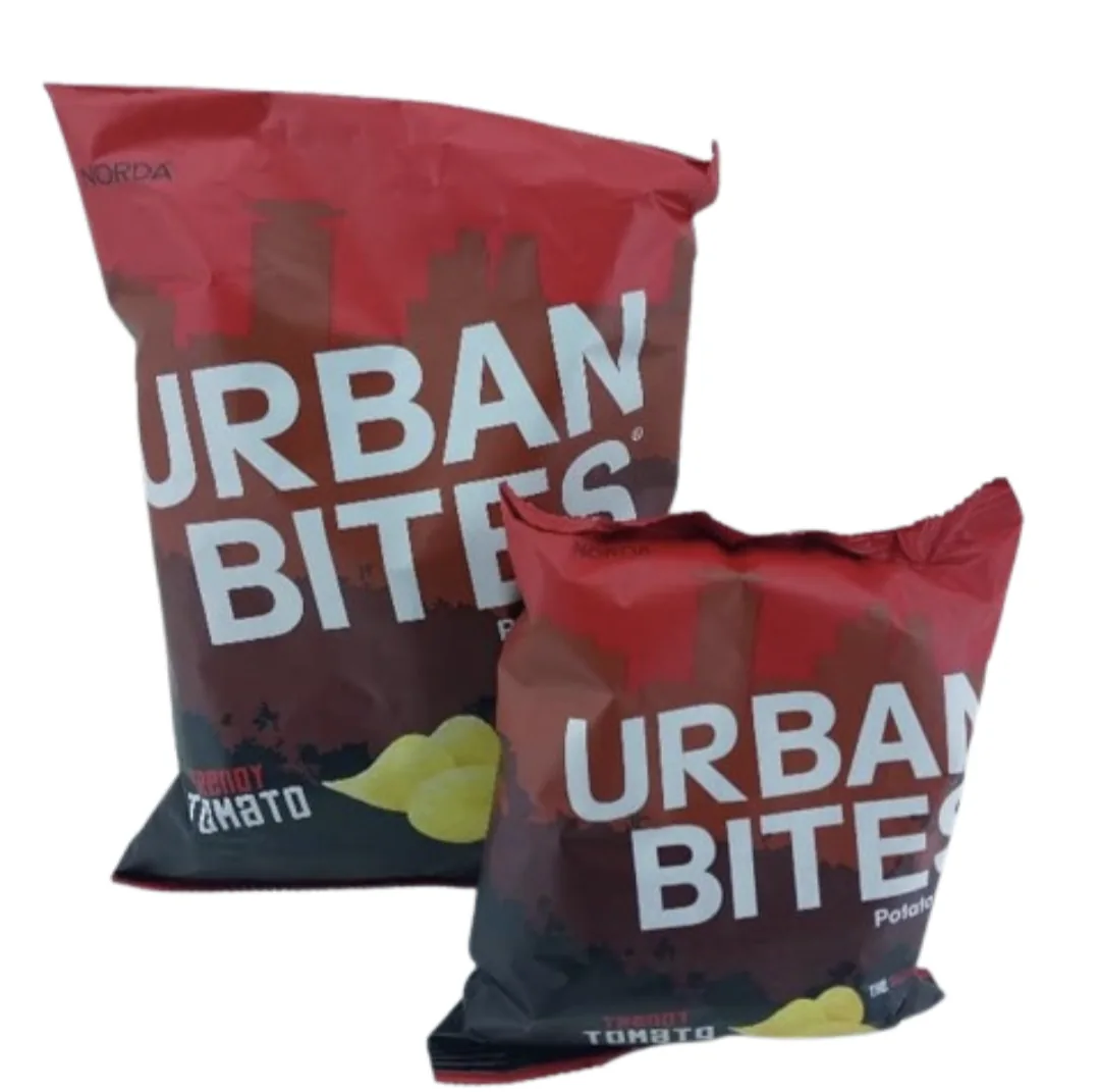 Urban bites potato crisps trendy tomato 30gr