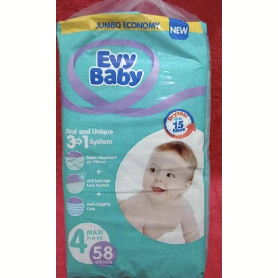 Evybaby 3in1 N4  junior (7-18kg) 58 diapers Maxi Jumbo