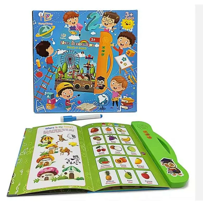 French and English electronic learning book