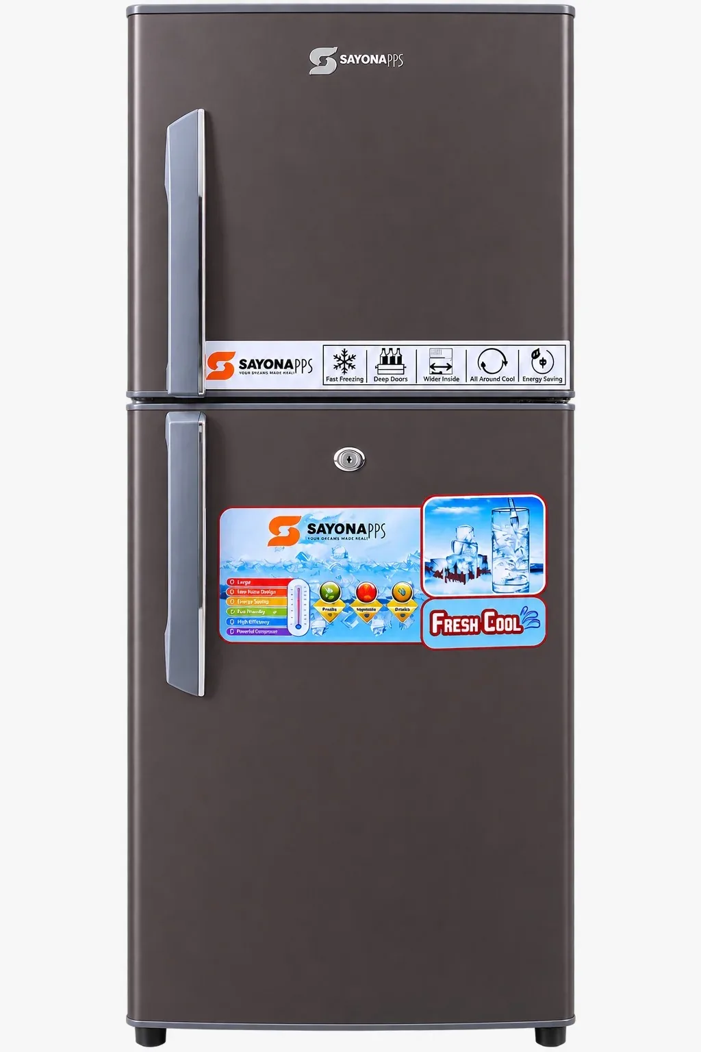 SRF-226DDG SAYONA REFRIGERATOR 190