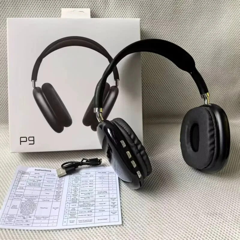 P9 Wireless Over Ear Bluetooth Headphones Bass Subwoofer Noise Cancelling Best Price Wholesale Available