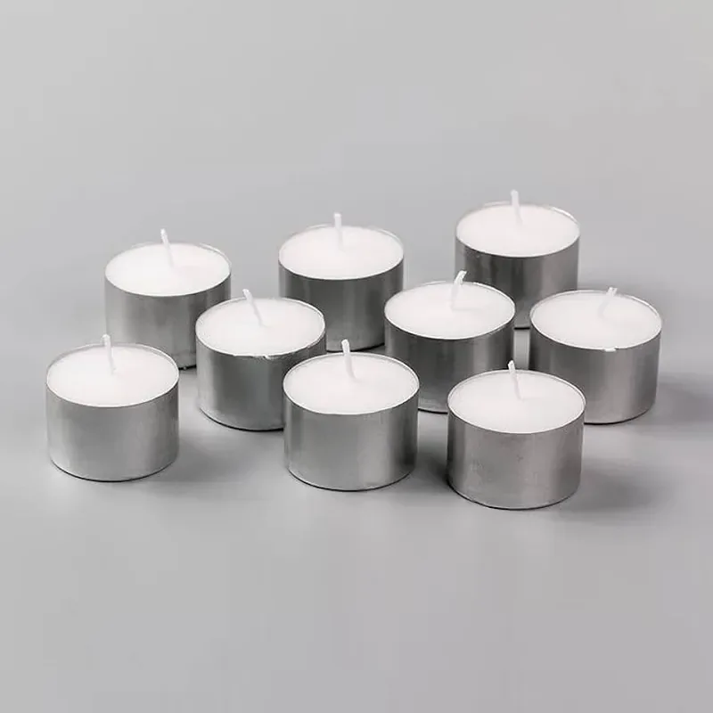 50PCS White Tealight Candles Decorative Pack