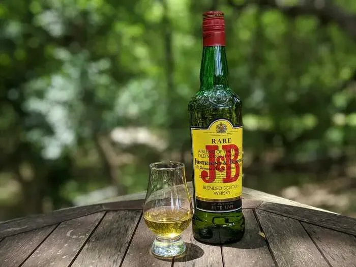 J B Rare Blended Scotch Whisky Available