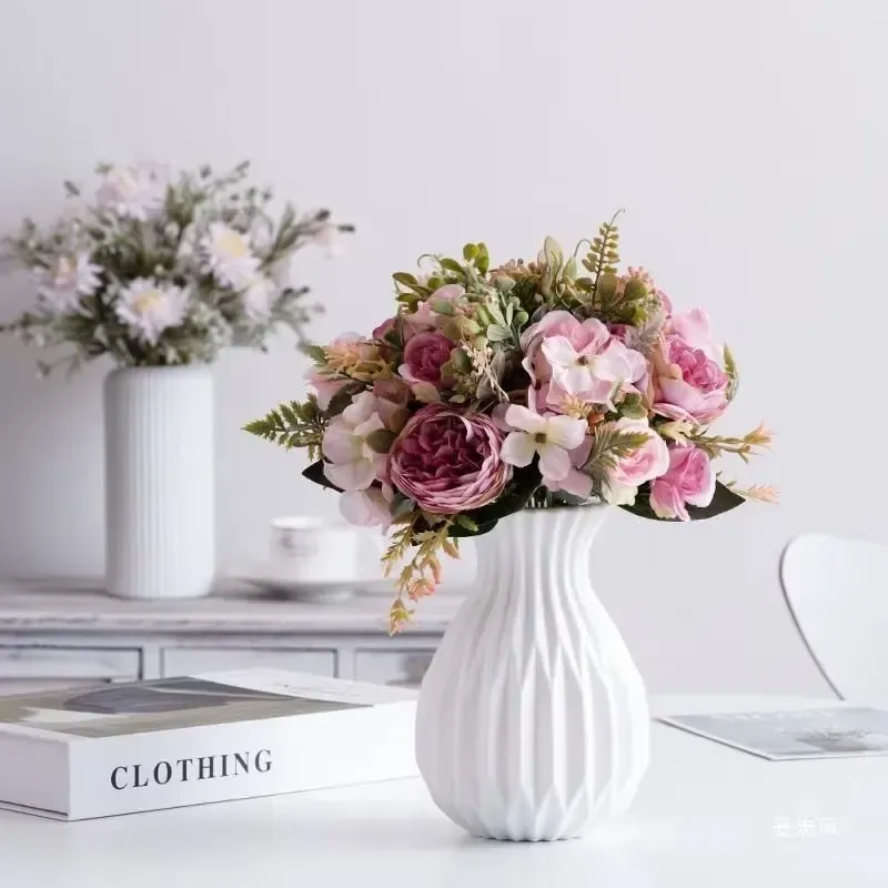 Elegant White Vase Home Decor