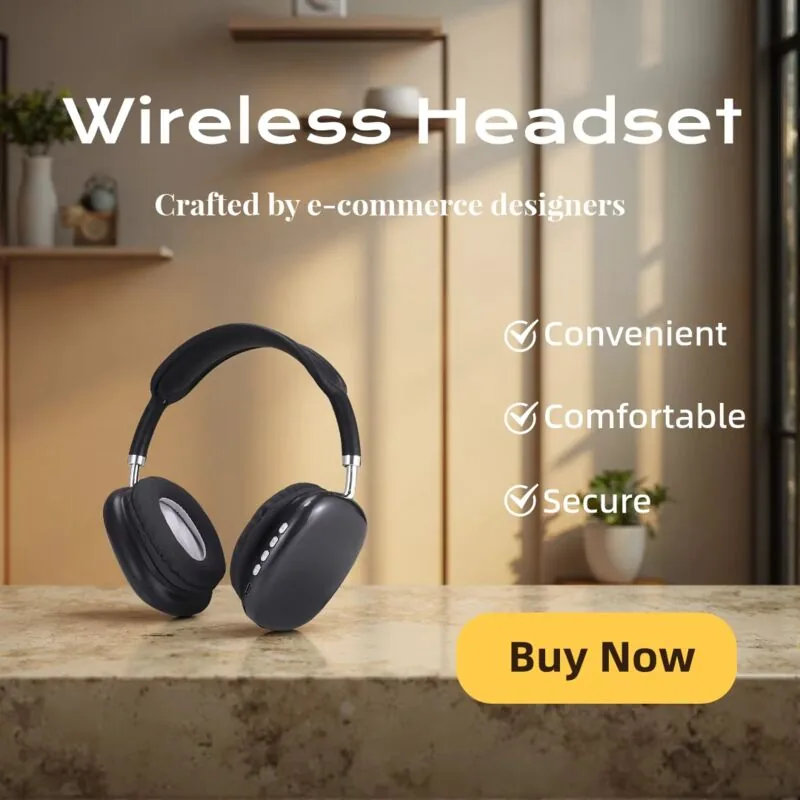Fashion Bluetooth Over Ear Headphones with Mic Wireless Gaming Sports Headset Best Price