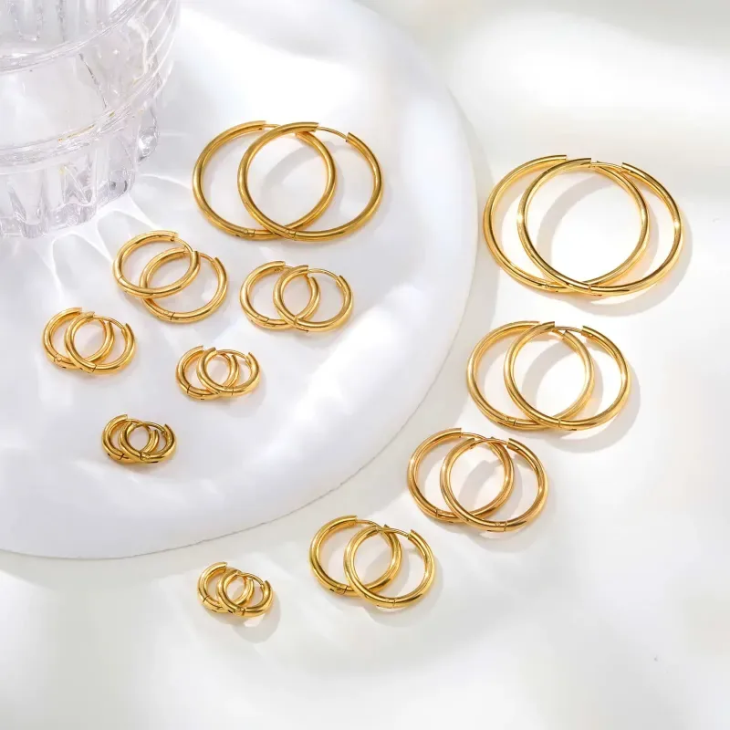 Classic Stainless Steel Hoop Earring
