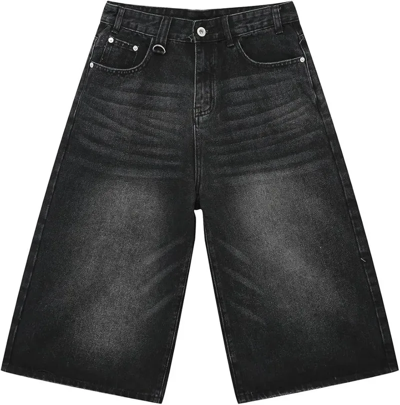 Short Baggy En Denim Pour Homme Confortable Et Tendance Id Al Pour Un Look Streetwear Coupe Ample Tissu R Sistant Et Facile Porter Au Quotidien Parfait Pour Les Sorties D Contract Es Et Le Style Urbain Moderne