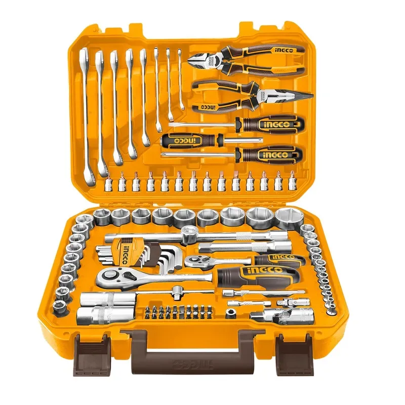 Ingco 82PCS 1 2 1 4 Socket Ratchet Set New
