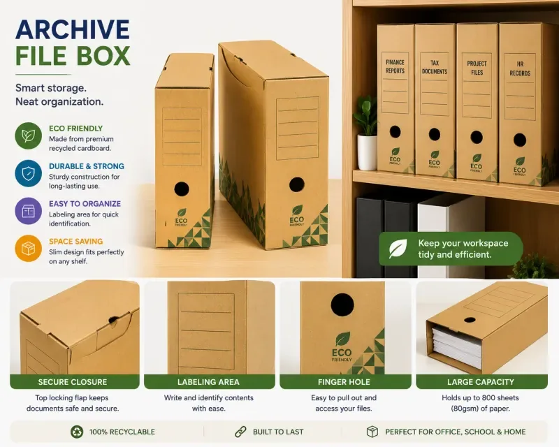 Archive Boxes Storage Box for Office Files