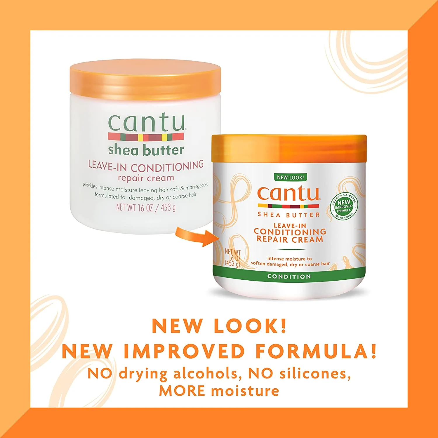Cantu Shea Butter Leave in Conditioning Repair Cream 453G Original Hair Moisturizer Best Price