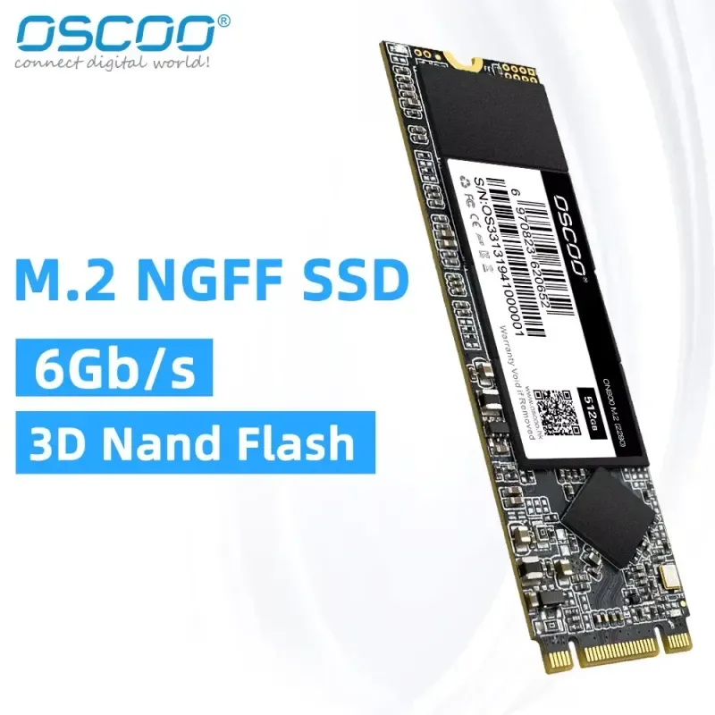M 2 2280 Sata SSD 256GB 512GB for Desktop Laptop Xiaomi Fast Storage