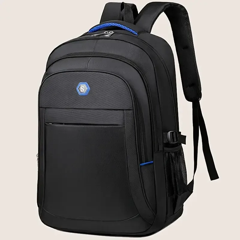 Black School Bag Strong Stylish Backpack