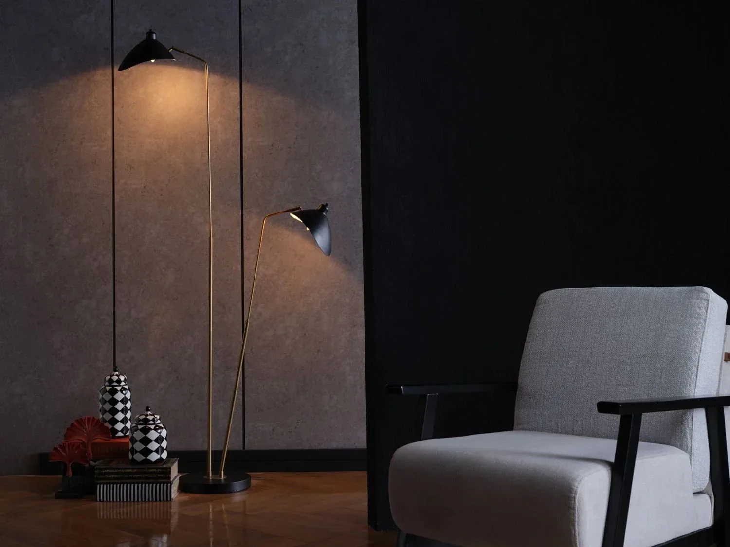 DOQU HOME Kapel Floor Lamp Black-Trimmed