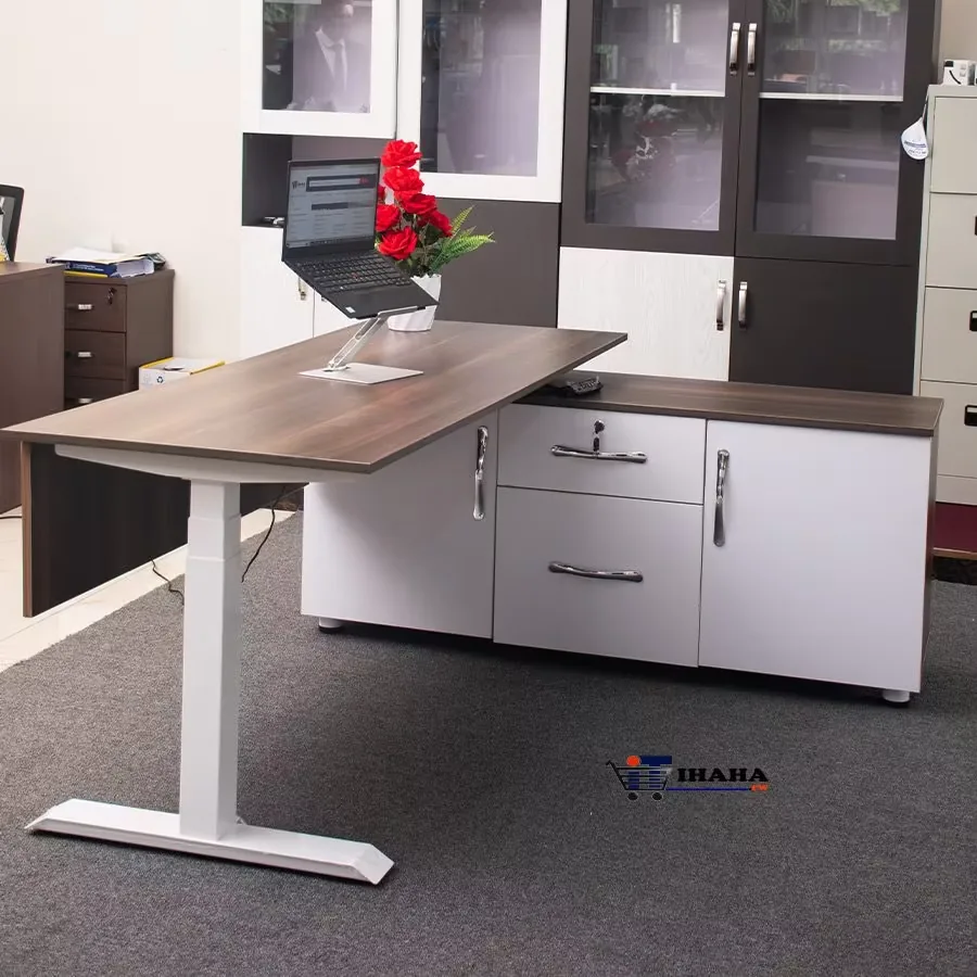 S202 Office Executive  Adjustable Table 1.8M-Brown Color