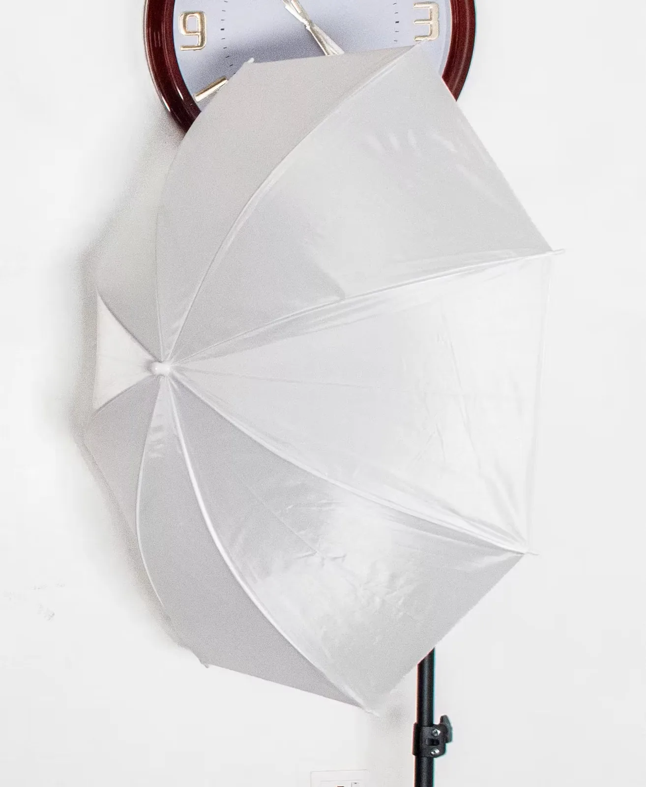 2 Pack 33 Inch per 84cm White Translucent Soft Umbrella