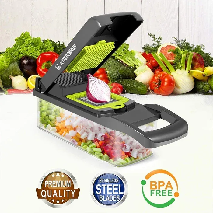 Mandoline Vegetable Slicer/ Chopper, (7 in 1) kitchenware, Kic