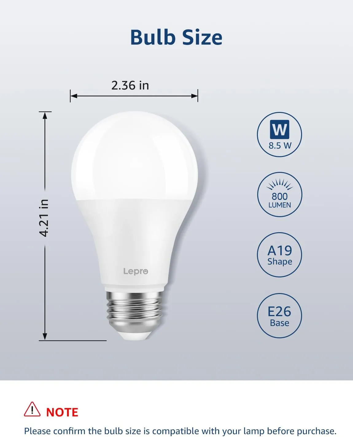 Lepro B1 AI Smart Bulb E27, 806LM 8.5W — 16M Colours, Wi-Fi & Bluetooth, Works with Alexa & Google Assistant