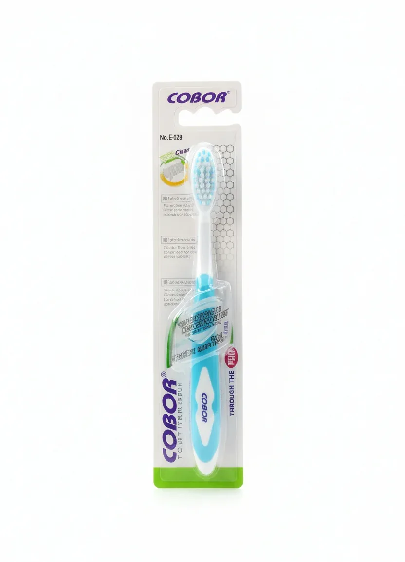 Cobor Toothbrush E426 – Blue & White Soft Bristle Deep Clean Toothbrush