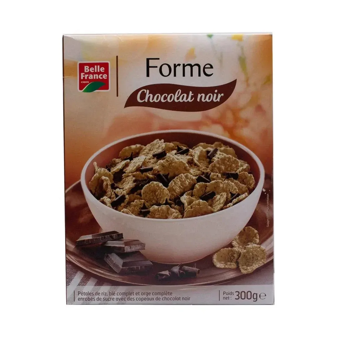 Belle France Forme Chocolat Noir Cereal  300g