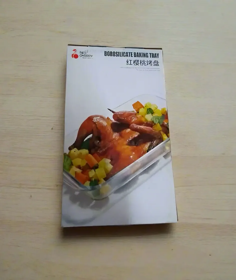 Red Cherry Borosilicate Baking Tray