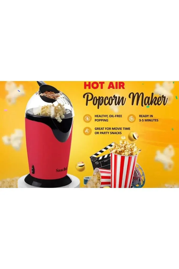 HOT AIR Popcorn Maker Great For Movie Time Or Party Snacks Ready In Popping 3-5 Minutes