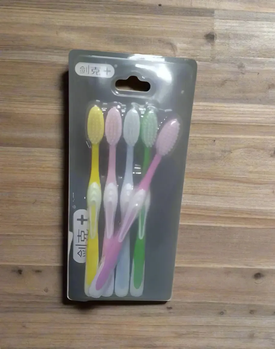 5-Pack Soft Bristle Toothbrush Set – Multicolor