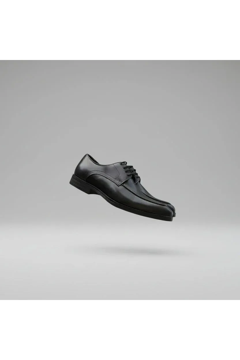 Men's Black Square-Toe Derby Shoes Size 40-45