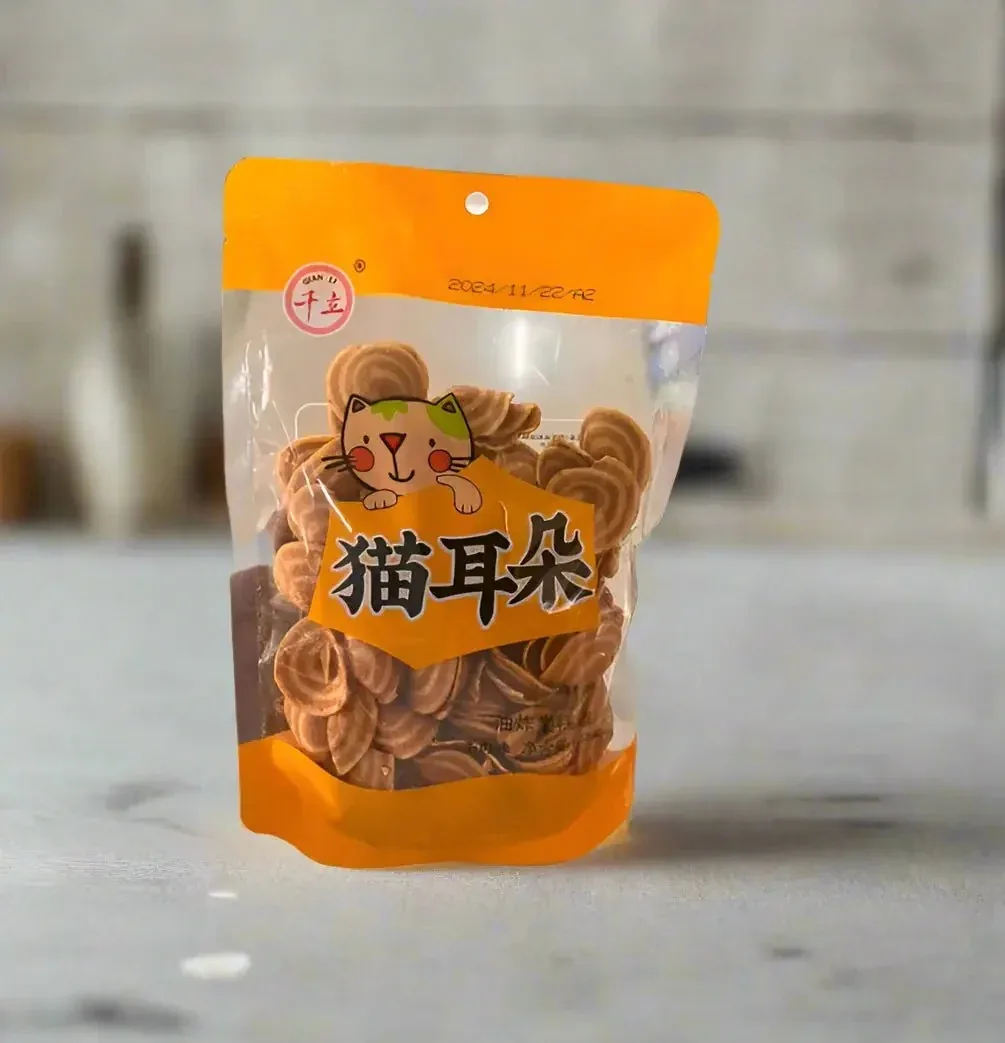 Qian Li Cat Ear Snack – Orange 158g