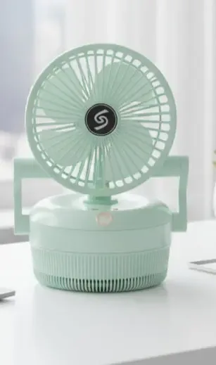 Portable Misting Rechargeable Table Fan with LED Light