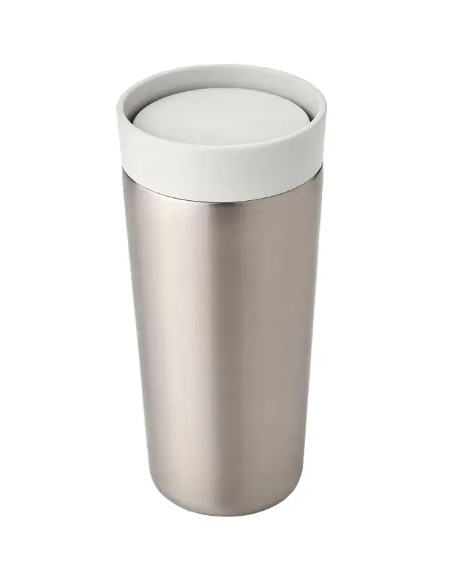 Brabantia Make & Take Insulated Cup, Medium, 0.36L, Light Grey