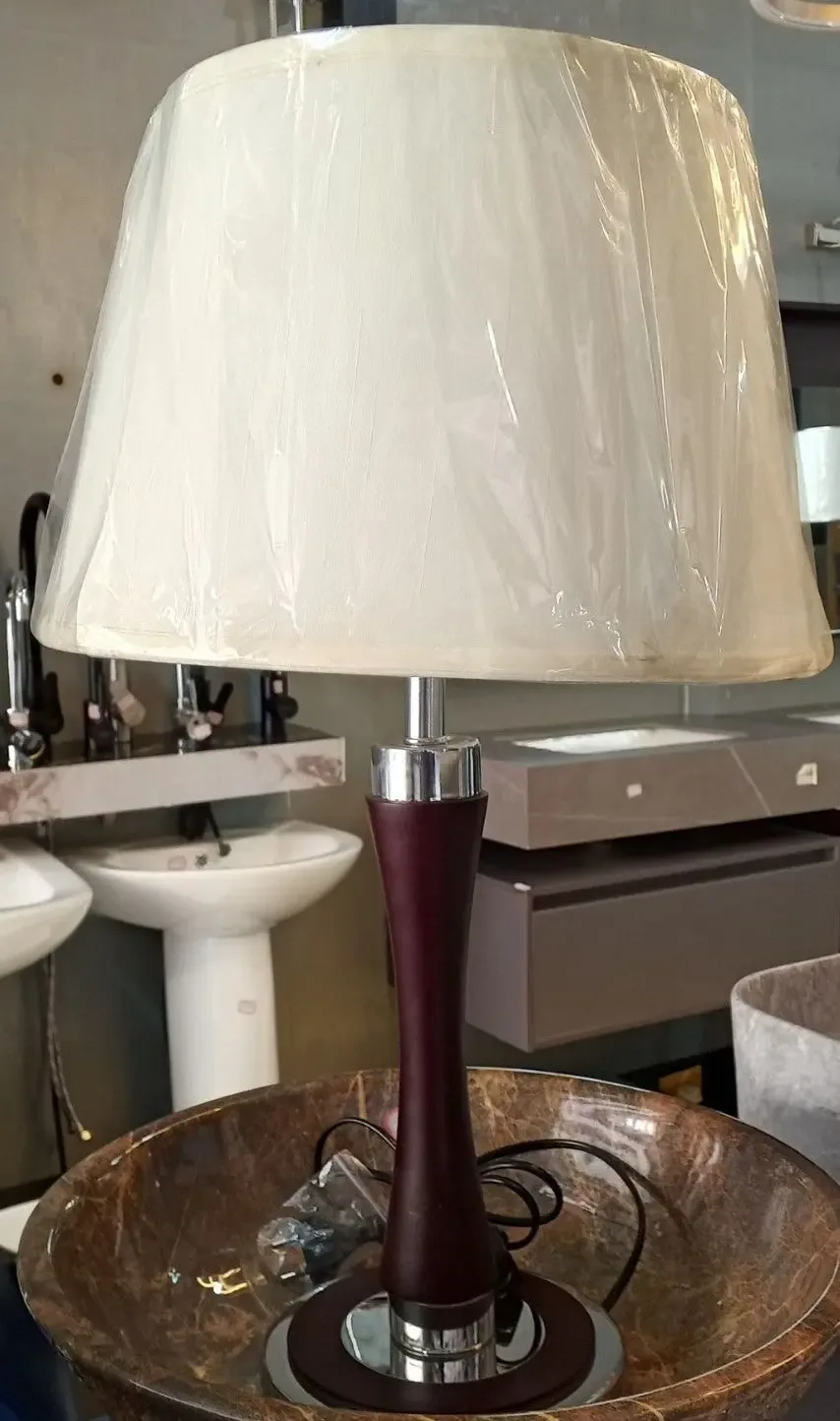 Cream-Colored Table Lamp