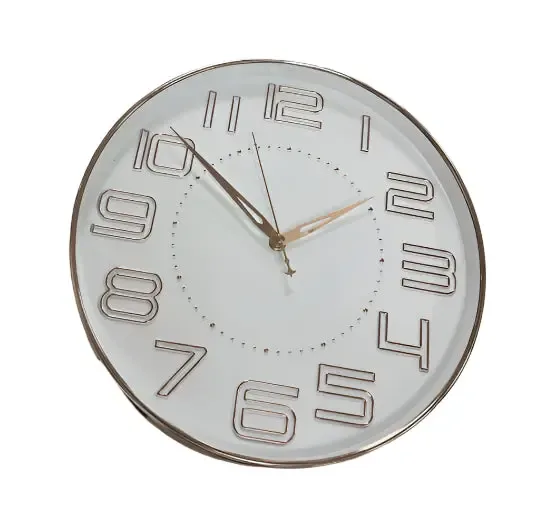 White Quartz  Wall Watch