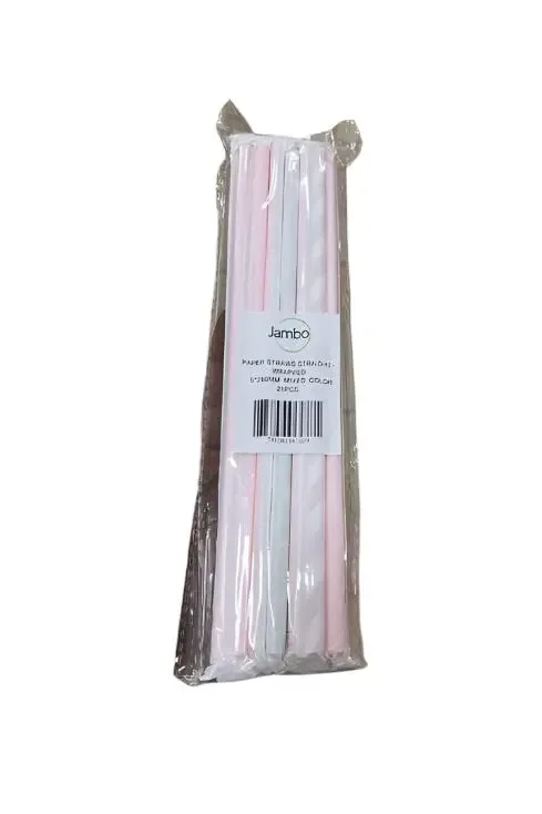 Jambo Paper Straw 6*250mm 25 pcs