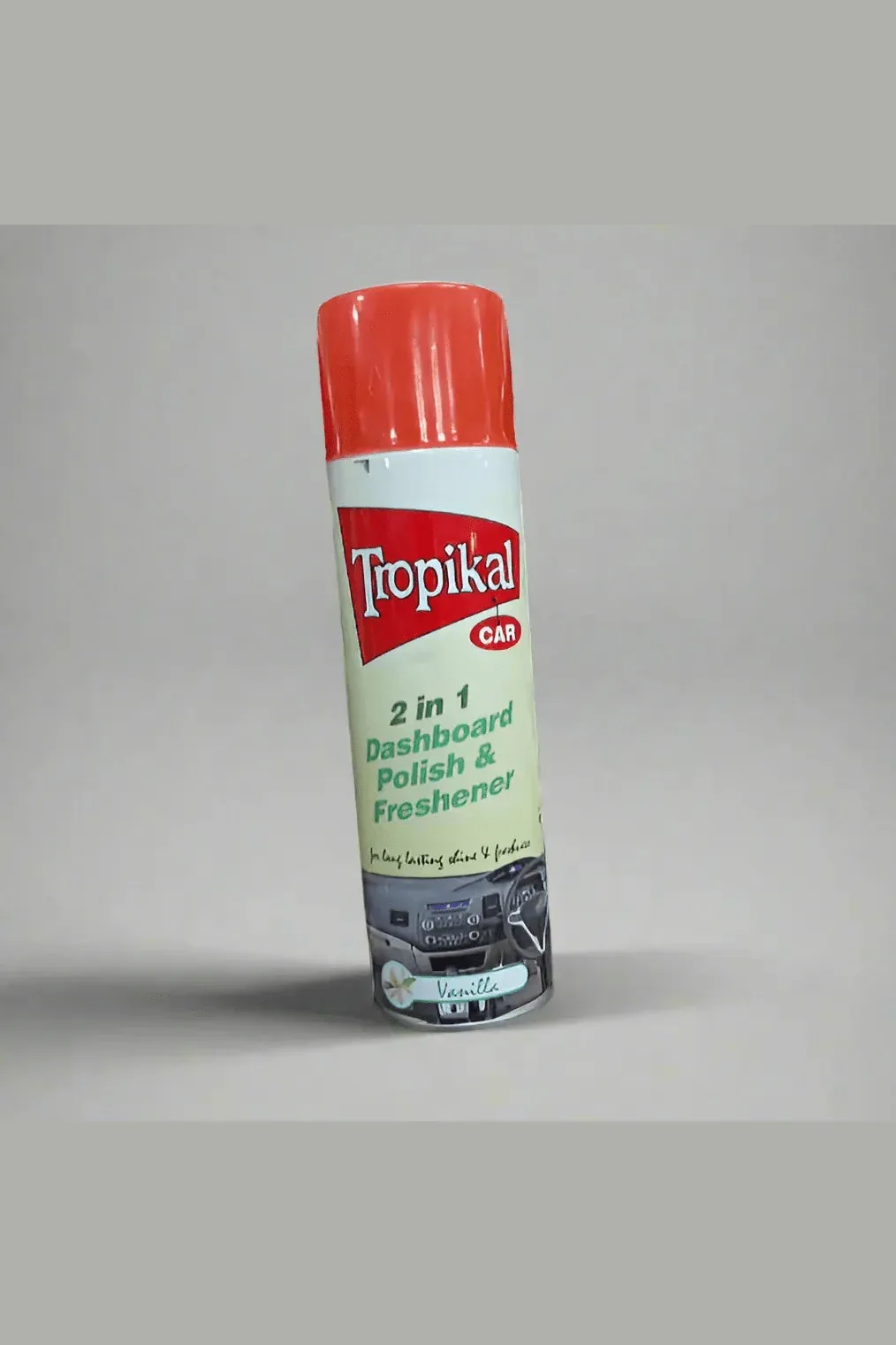 Tropikal Car 2-in-1 Dashboard Polish & Freshener - Vanilla Scent 500ml