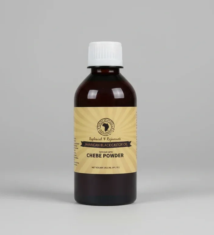 Sunny Isle Jamaican Black Castor Oil with Chebe Powder – Hair & Skin Strengthening Oil 118.3 mL / 4 fl oz