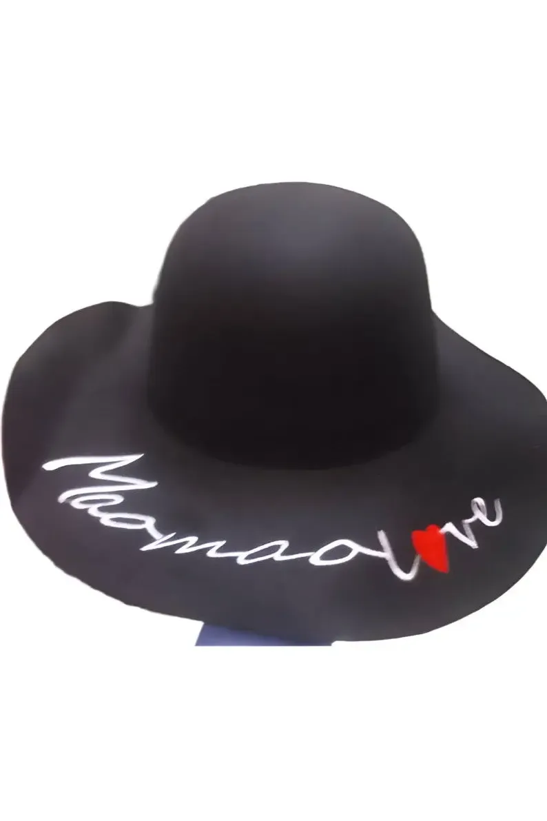 Straw Hat  Winter Black