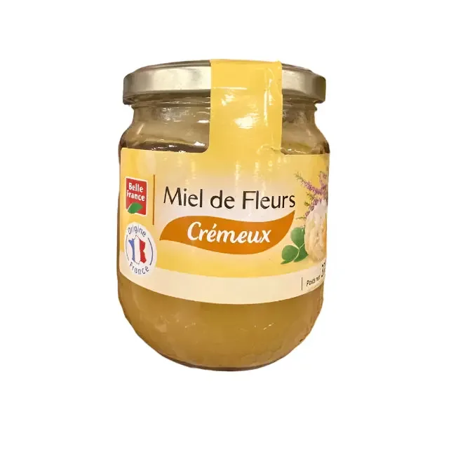 Belle France Creamy Flower Honey / Miel de Fleurs Crémeux 375 ML