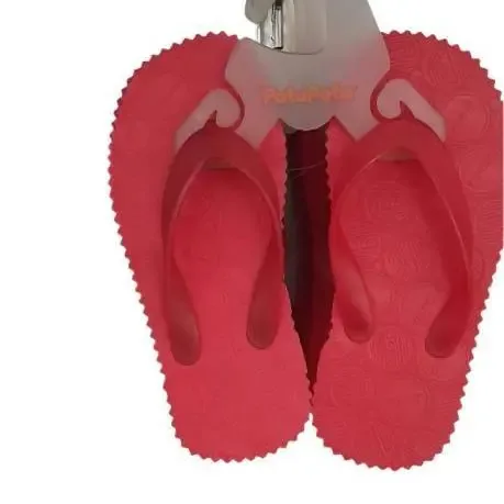 Patapata Red Rubber Slippers For Kids