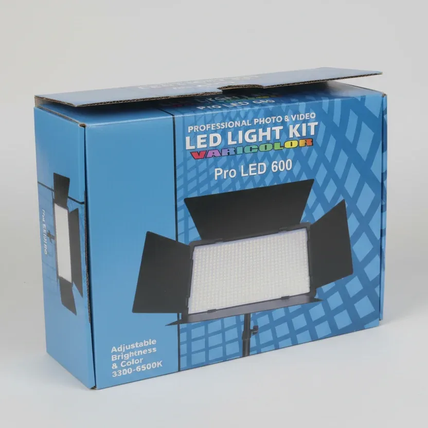 Professional Photo& Video Red Light Kit Pro Led 600 Adjustable Brightness&Color 3200-6500K