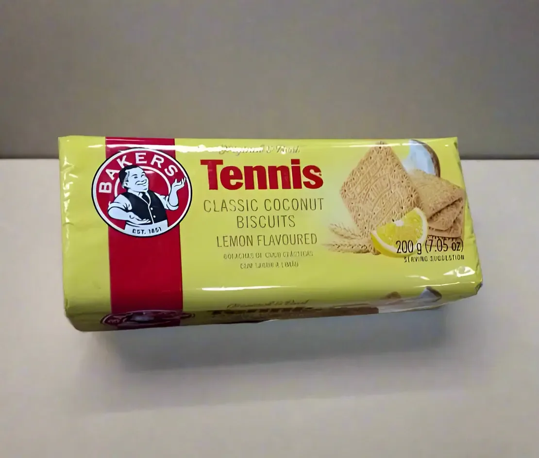 Bakers Tennis Classic Coconut Biscuits Lemon Flavoured 200g